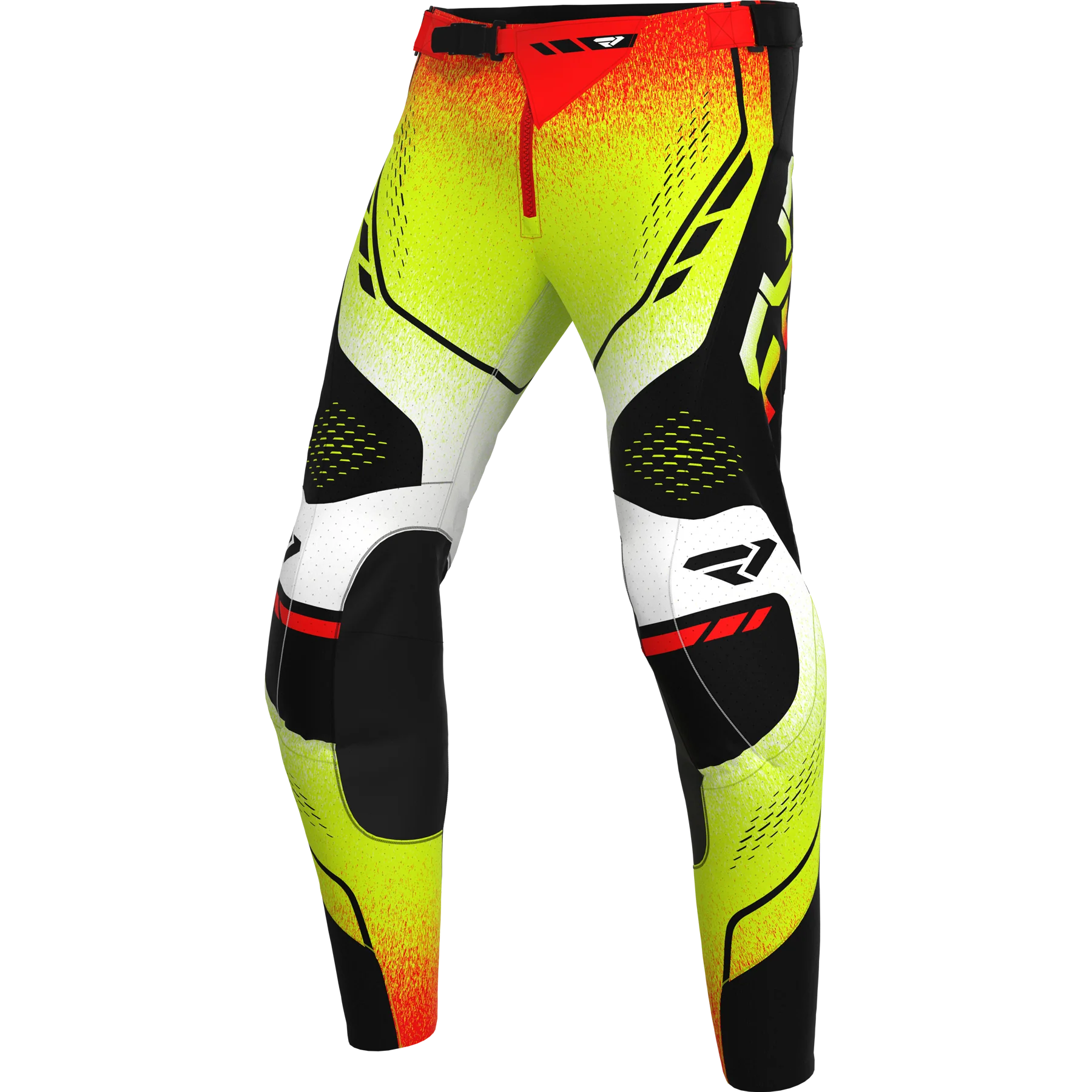 FXR 26.5 Vapor Air Heat Pants - Red / White / Yellow - Image 3