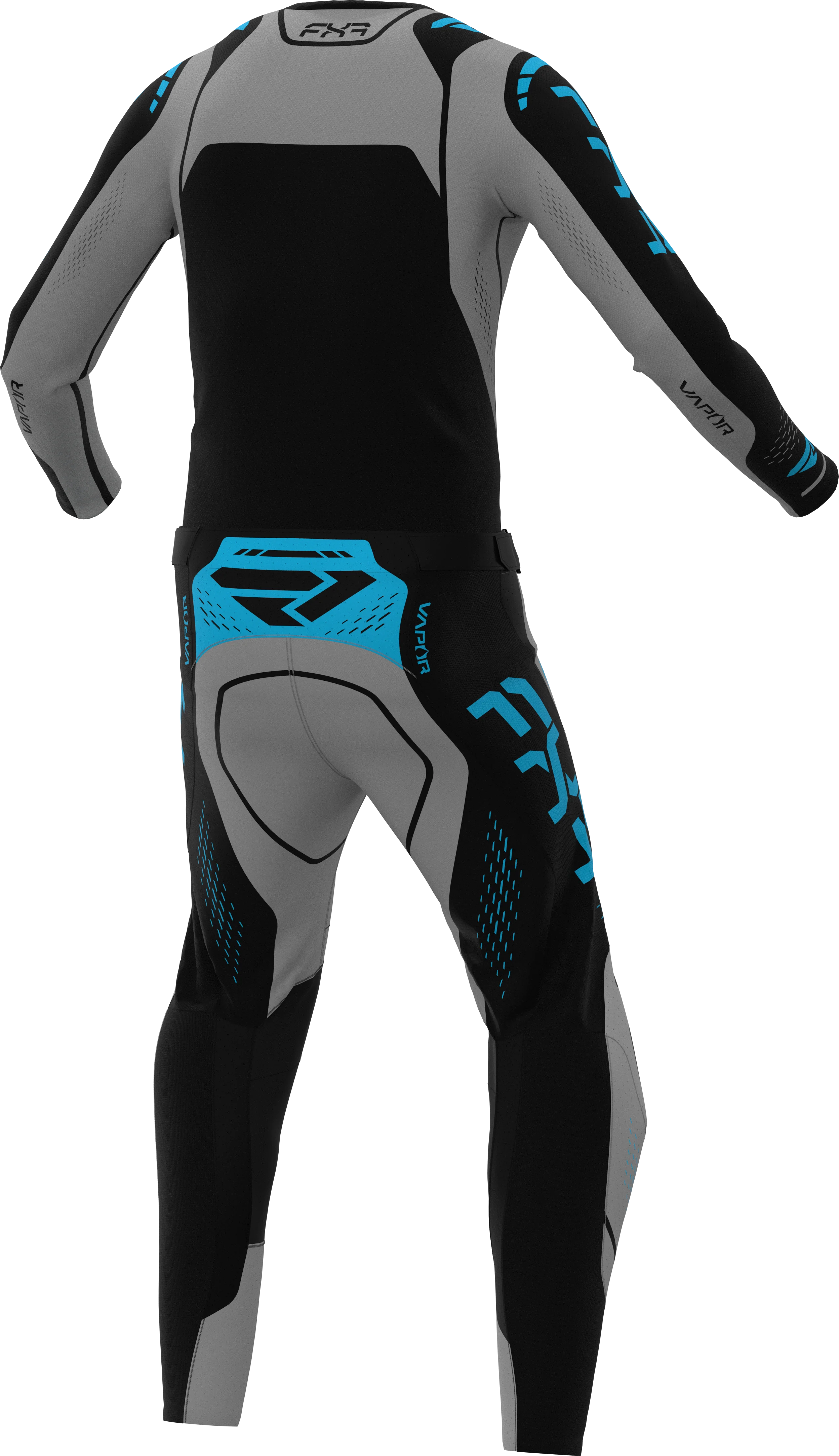 FXR 26.5 Vapor Air Platinum Jersey & Pants - Grey / Black - Image 2