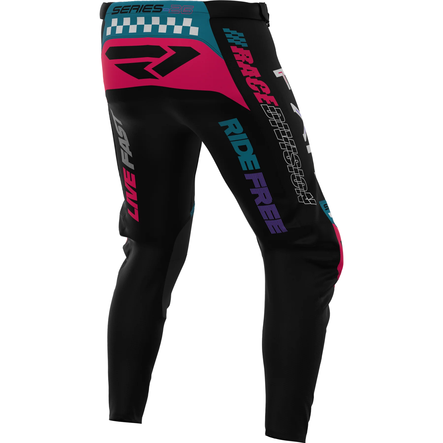 FXR 26.5 Youth Podium Gladiator Pants - Black / Coral - Image 2