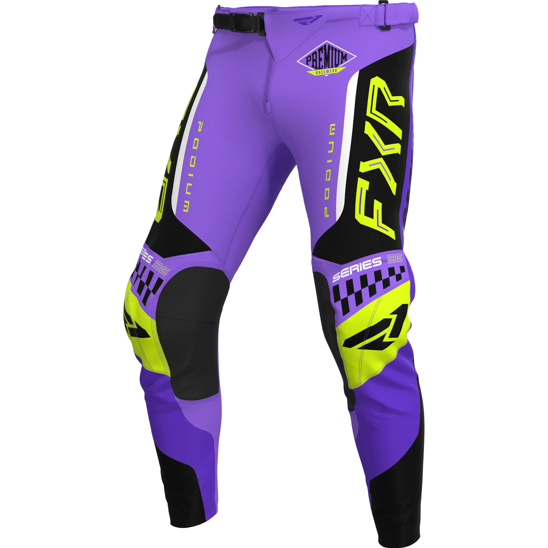 FXR 26.5 Youth Podium Gladiator Pants - Purple / Black