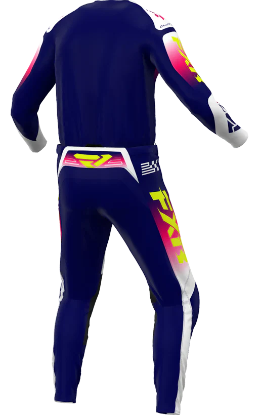 FXR MX26 Clutch Jersey & Pants - Navy / Pink - Image 2