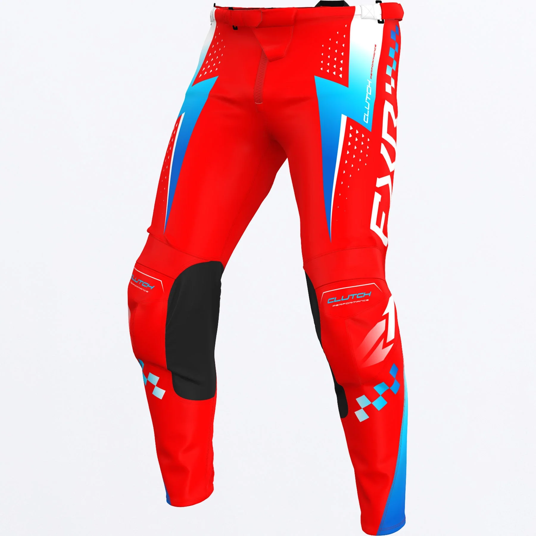 FXR MX26 Clutch Pro Pants - Red / Blue / White