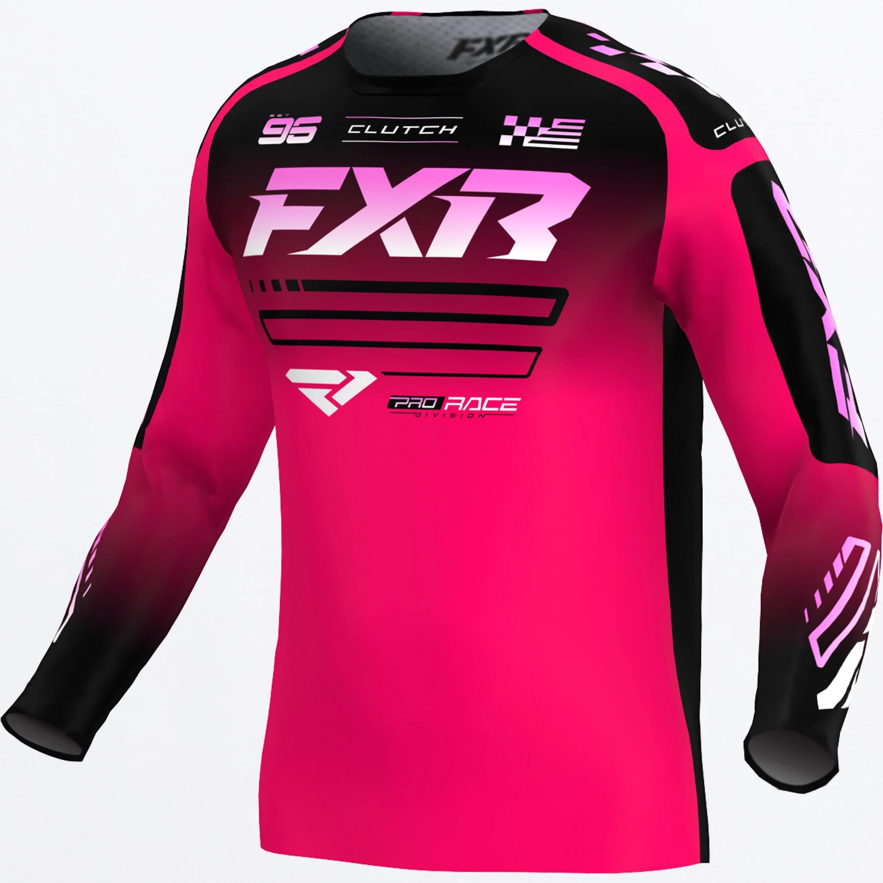 FXR MX26 Kids Clutch Jersey - Pink / Black