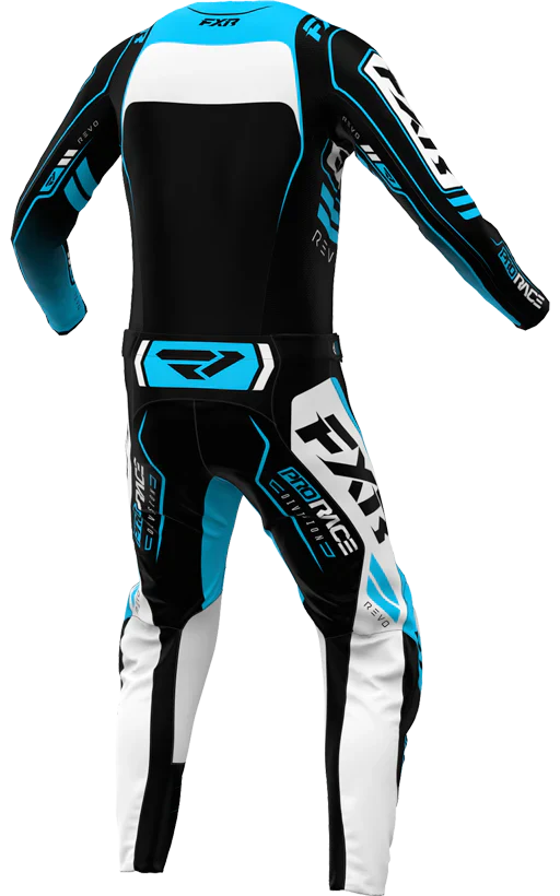 FXR MX26 Revo Alpha Jersey & Pants - Black / Blue / White - Image 2