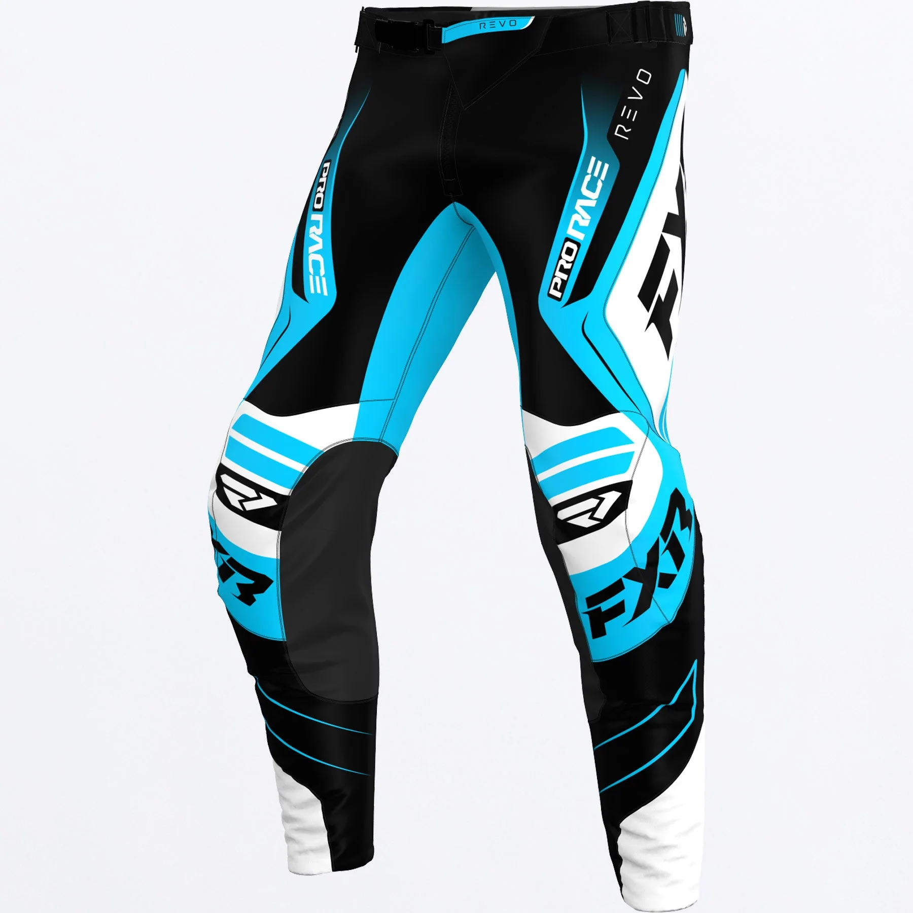 FXR MX26 Revo Alpha Jersey & Pants - Black / Blue / White - Image 4