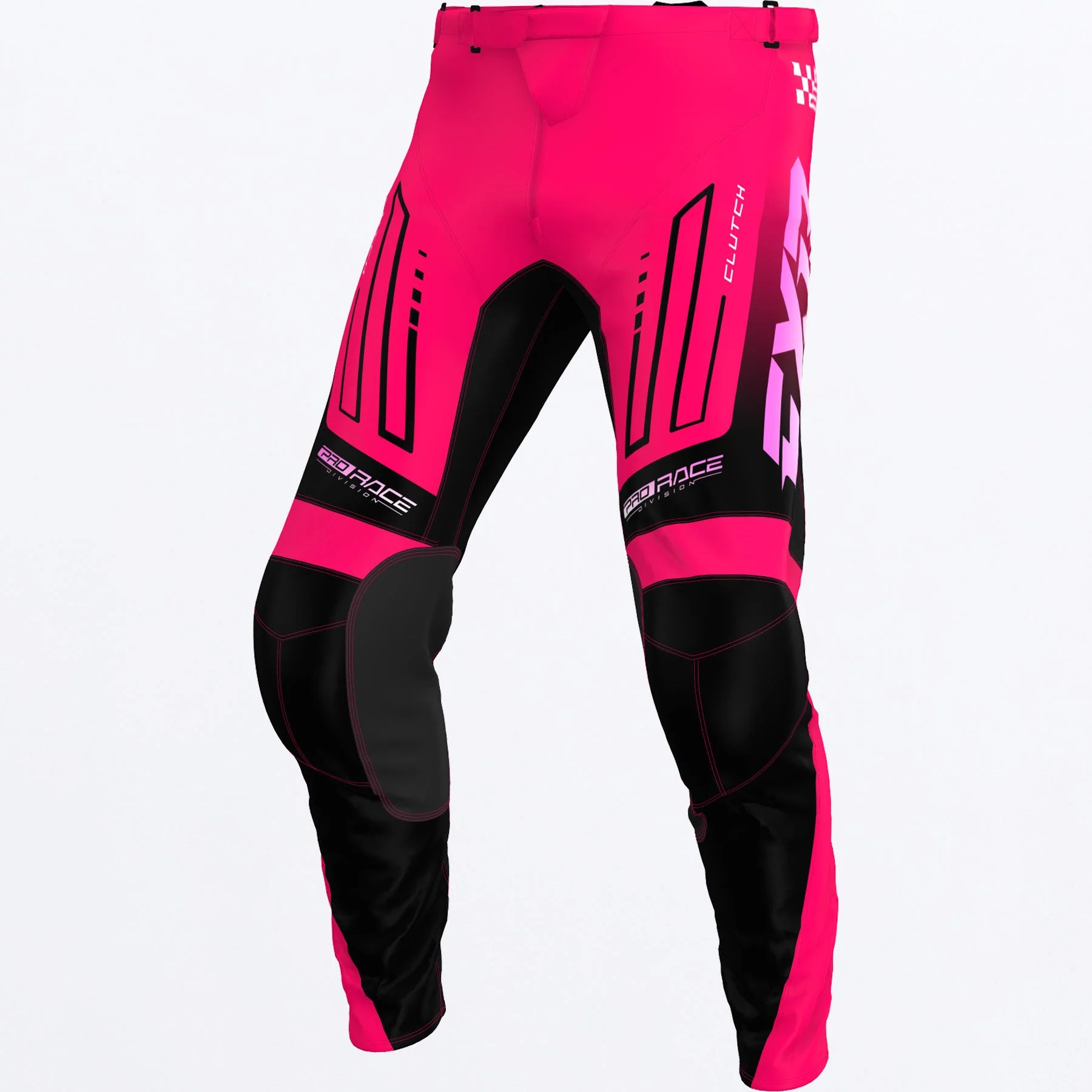 FXR MX26 Youth Clutch Jersey & Pants - Pink / Black - Image 4
