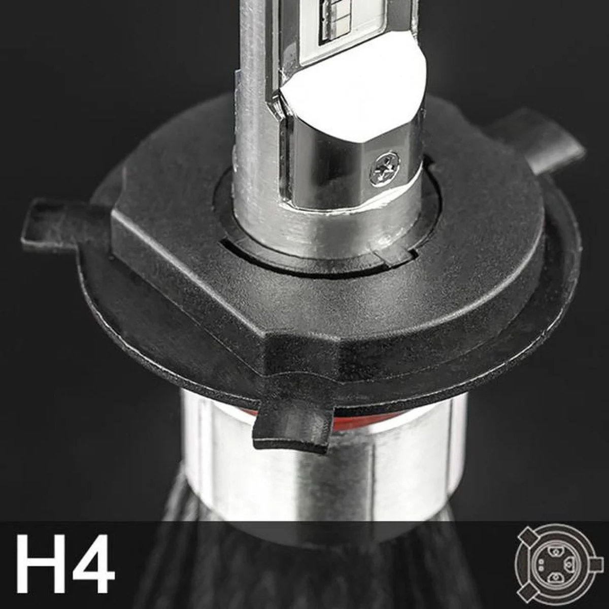 Stedi H4 Copper Head LED Headlight Globes Pair - Image 11