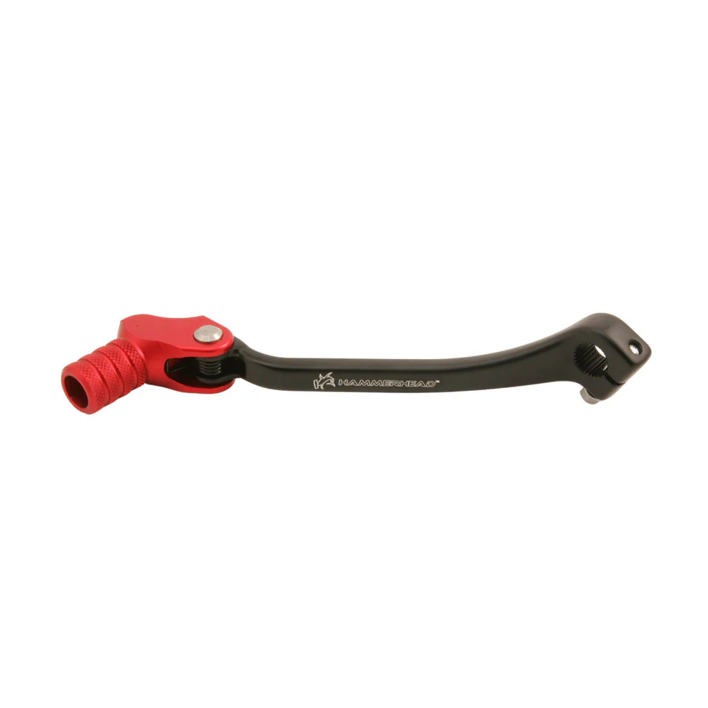 Hammerhead Forged Gear Lever Knurled Tip (+10mm) - Black / Red