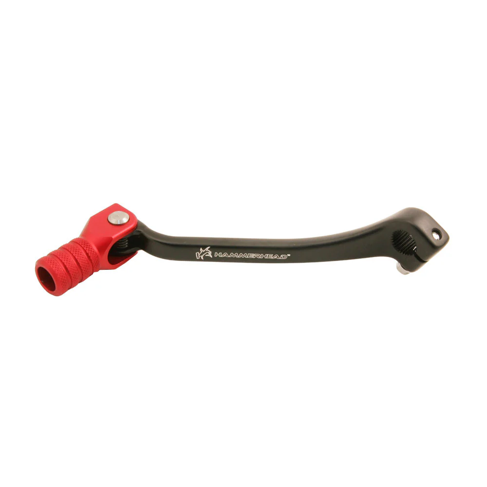 Hammerhead Forged Gear Lever Knurled Tip (+0mm) - Black / Red