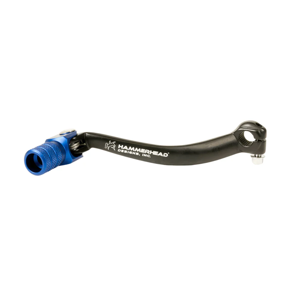 Hammerhead Forged Gear Lever Knurled Tip (+10mm) - Black / Blue