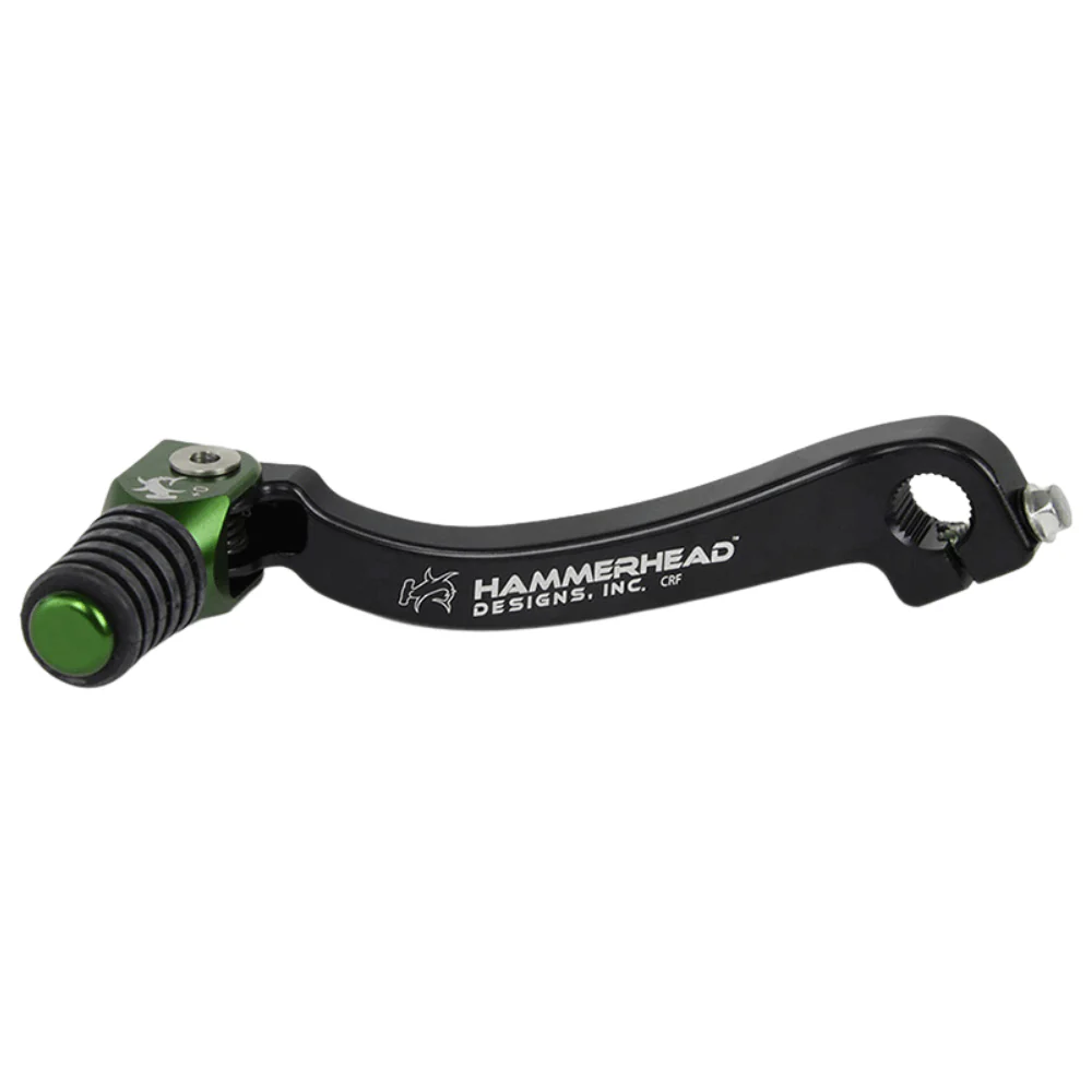 Hammerhead KTM Green Gear Lever With Customisable Rubber Tip 65 SX 2009-2022 +0mm (boot size 8-9)