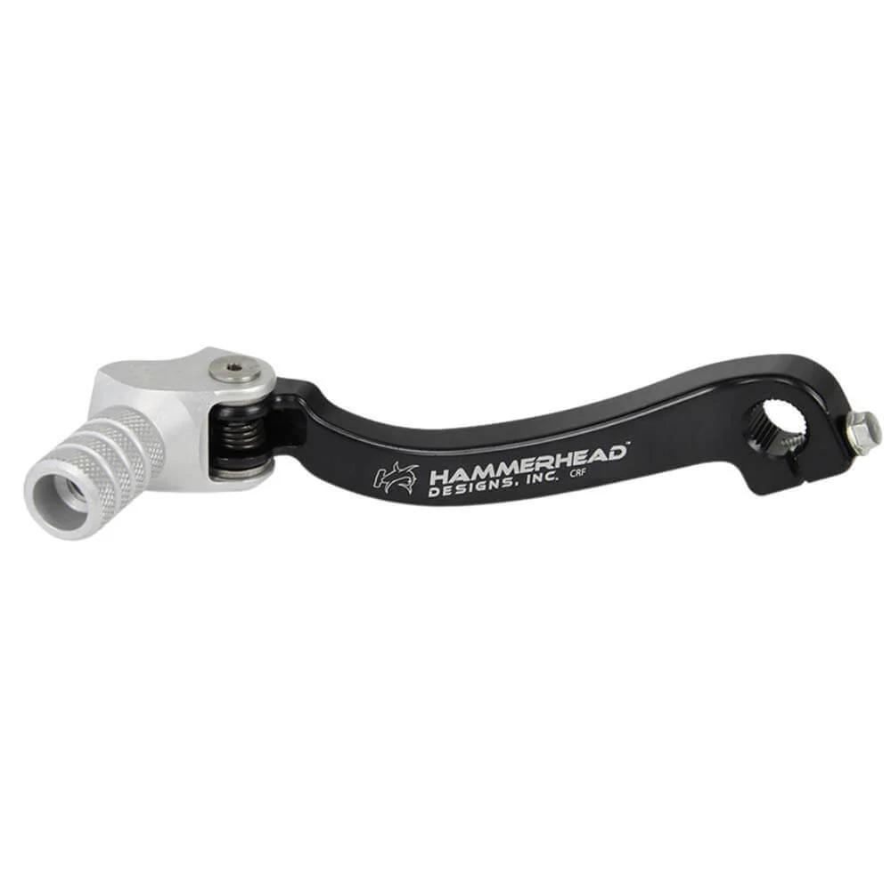 Hammerhead KTM Silver Gear Lever With Customisable Knurled Tip 390 Duke White 2016 +5mm (boot size 10)