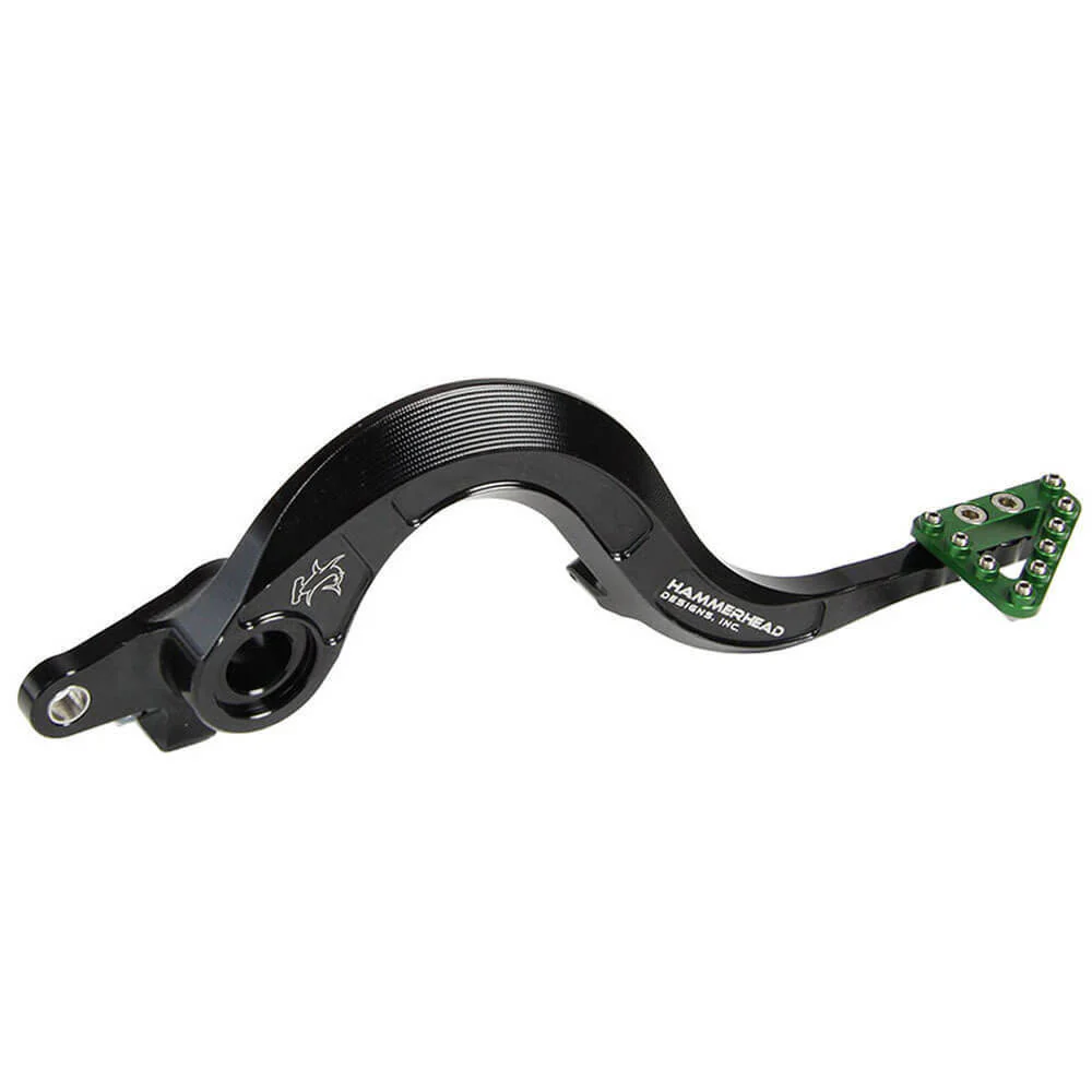 Hammerhead Suzuki CNC Alloy Green Brake Pedals Large Tip RMX 450 Z 2010-2011