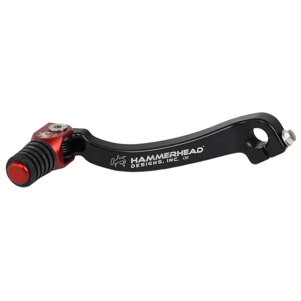 Hammerhead Suzuki Red Gear Lever With Customisable Rubber Tip RMZ 450 2008-2023 +0mm (boot size 8-9)