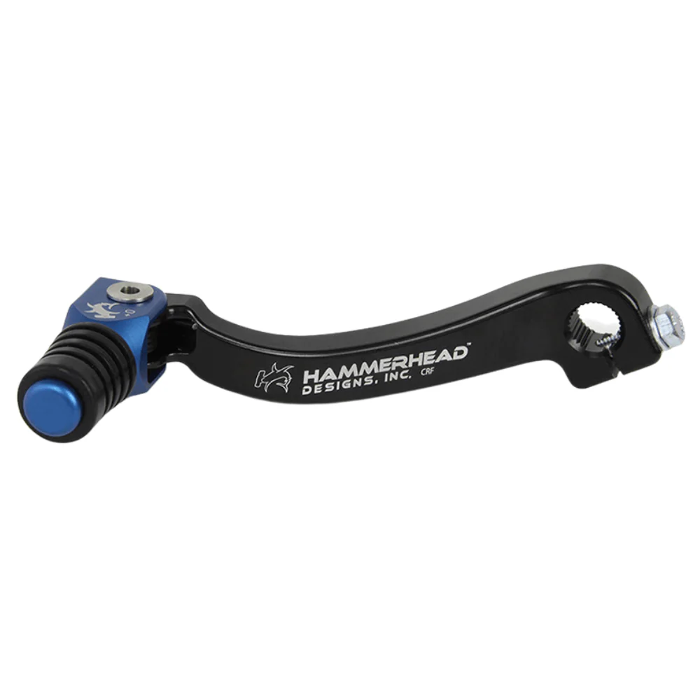 Hammerhead Yamaha Blue Gear Lever With Customisable Rubber Tip WR 250 F 2001-2009 +15mm (boot size 13)