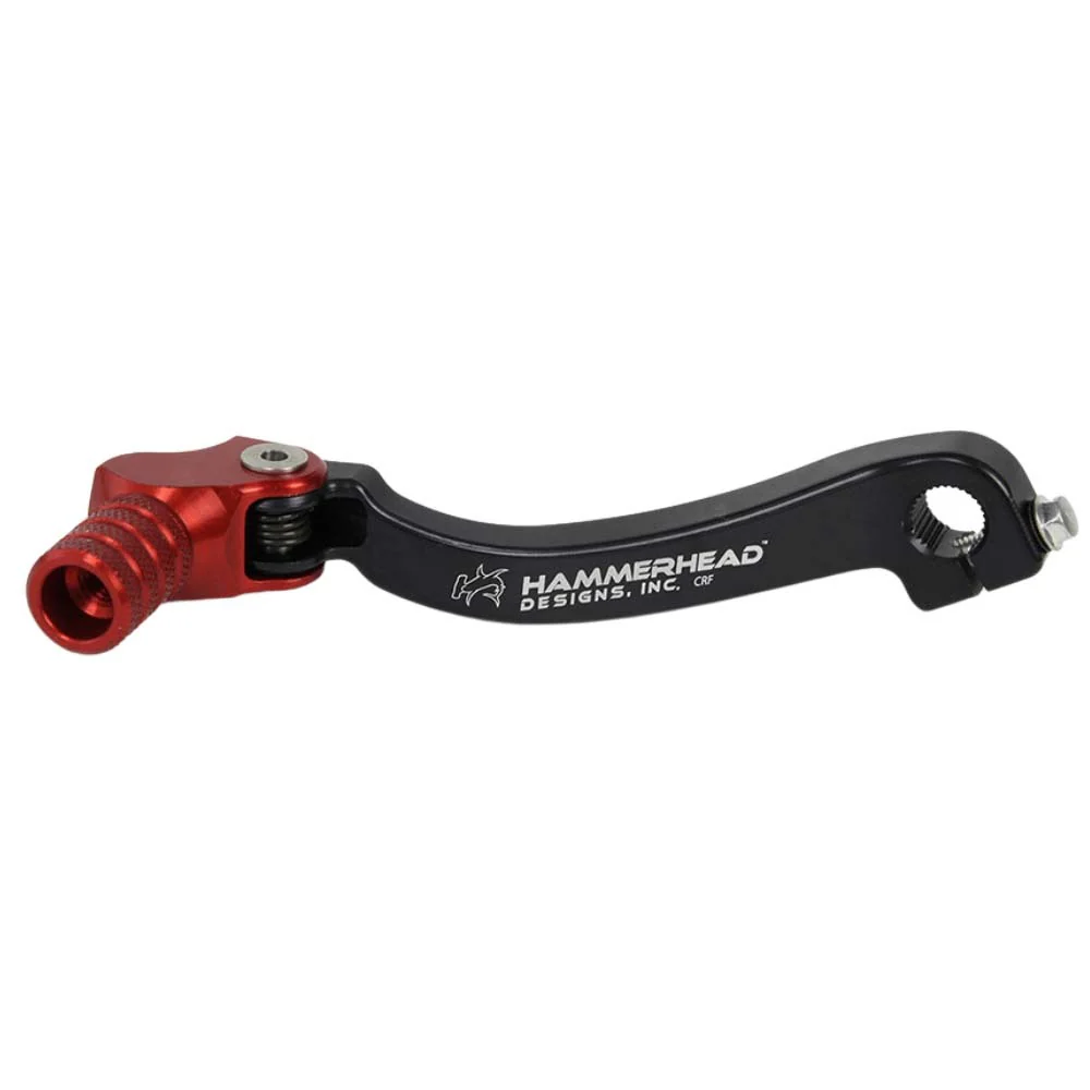 Hammerhead Yamaha Red Gear Lever With Customisable Knurled Tip YZ 250 F 2014-2018 +10mm (boot size 11-12)
