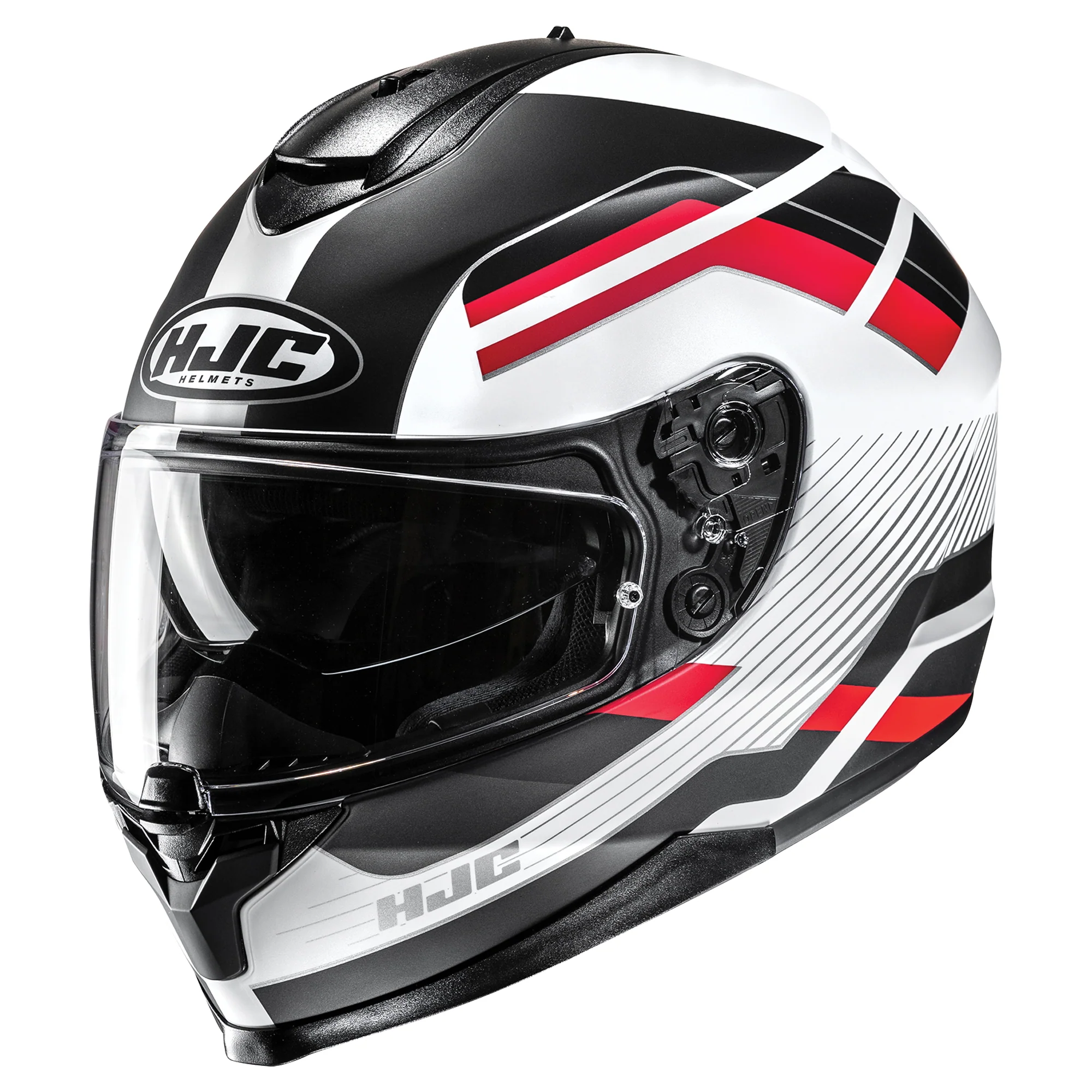 HJC C70N Belis MC-1SF Helmet - Black / Red