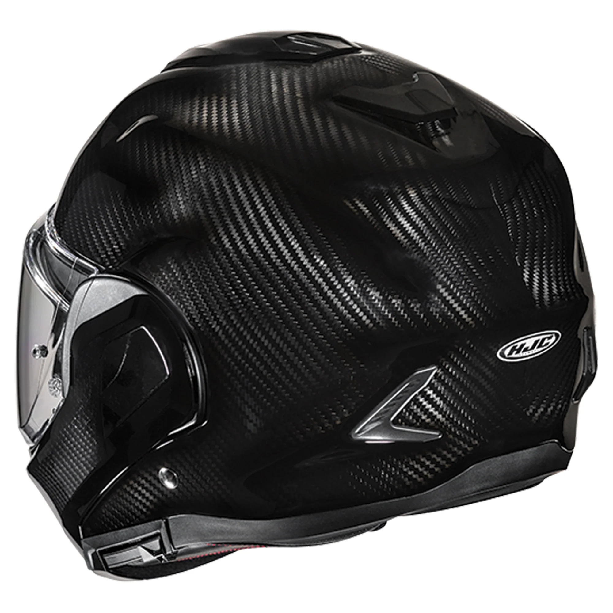 HJC F-100 Modular Helmet - Carbon Solid - Image 2