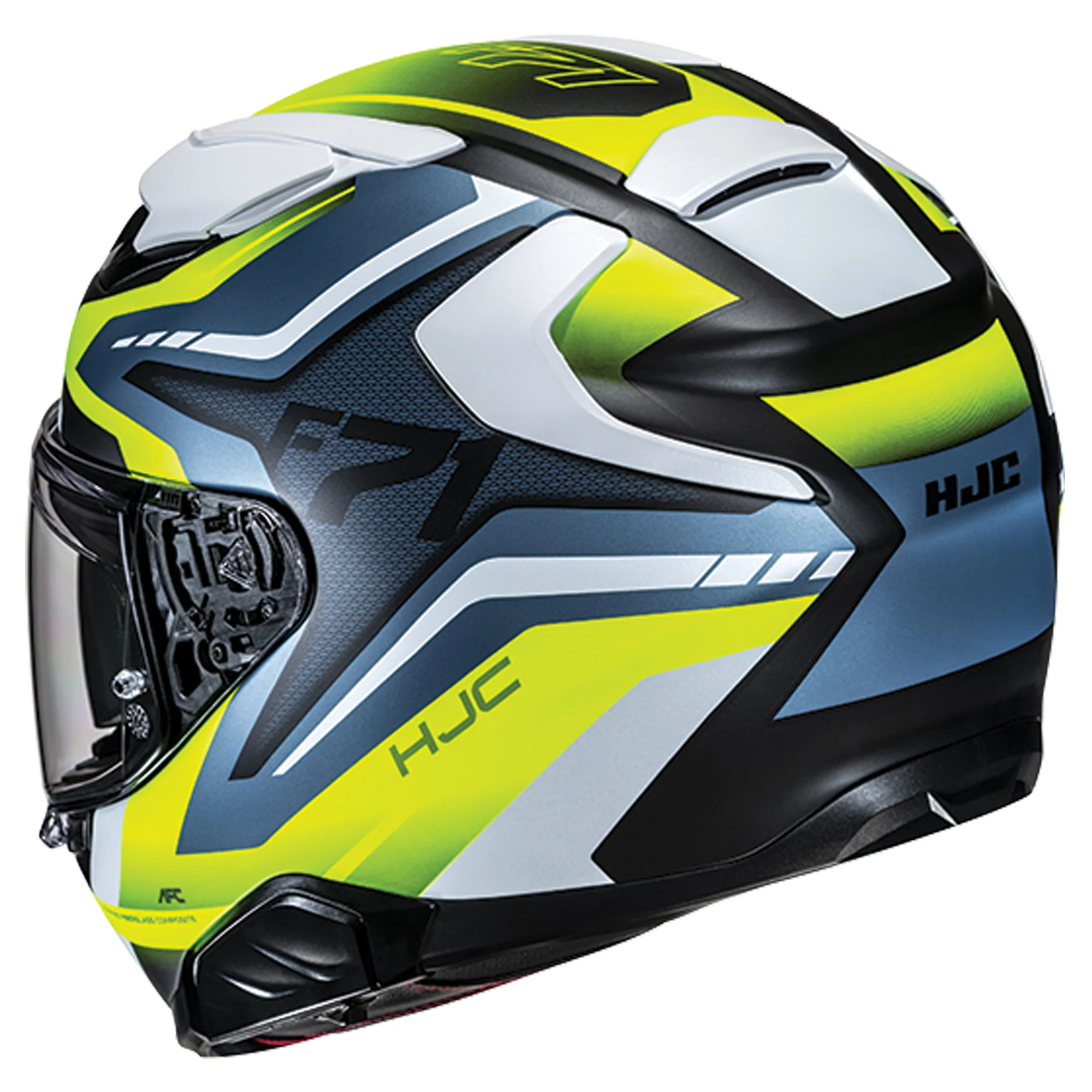 HJC F71 Fes MC-3HSF Helmet - Black / Yellow - Image 3