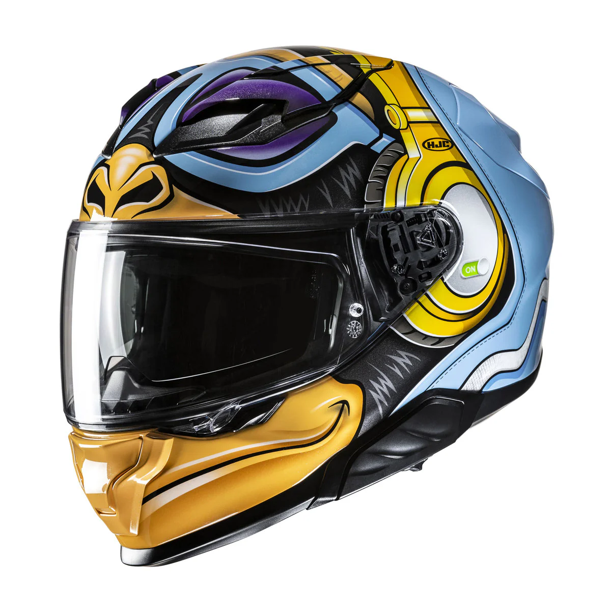 HJC F71 Monkey DJ MC-23 Helmet - Blue / Yellow