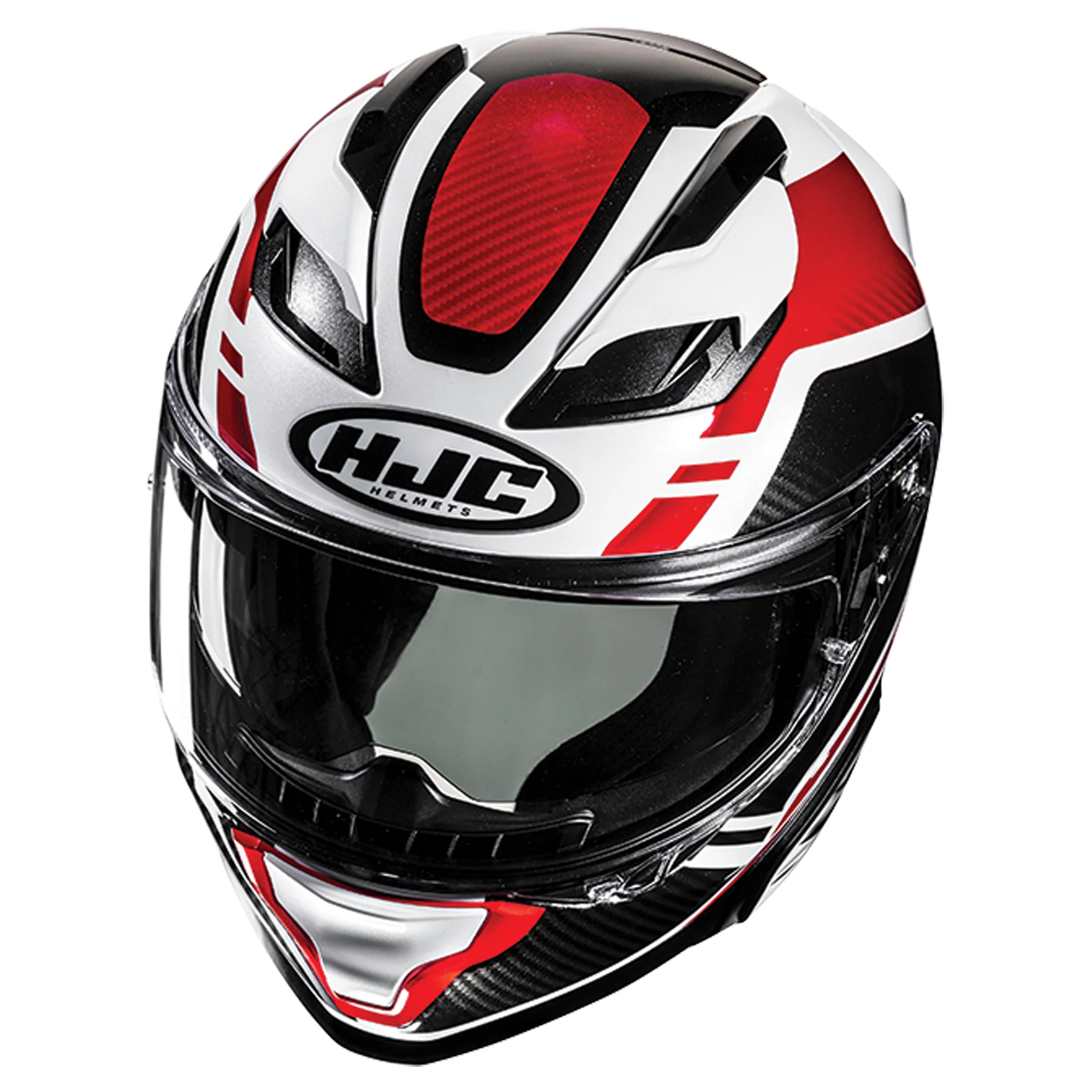 HJC F71 Tozz MC-1 Helmet - Black / Red - Image 2