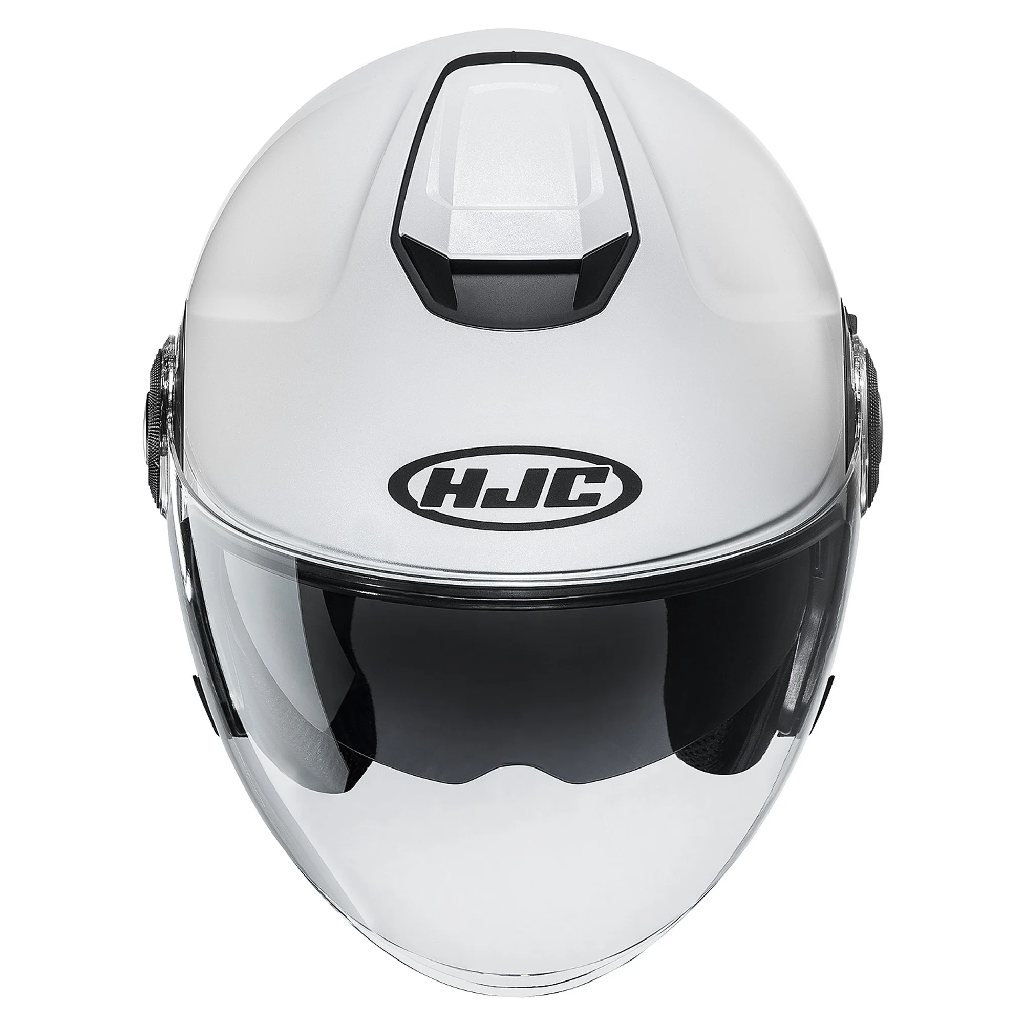 HJC i40n Helmet - Semi Flat Pearl White - Image 2