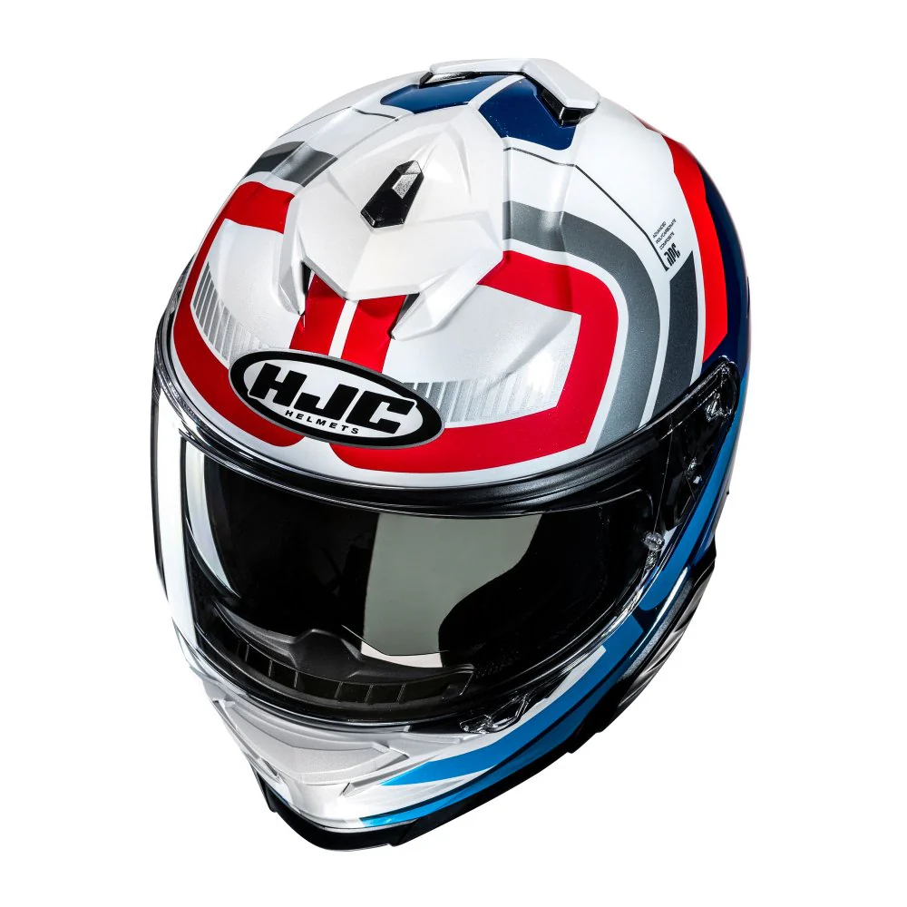 HJC i71 Helmet Viz MC-21 - Red / Blue - Image 2