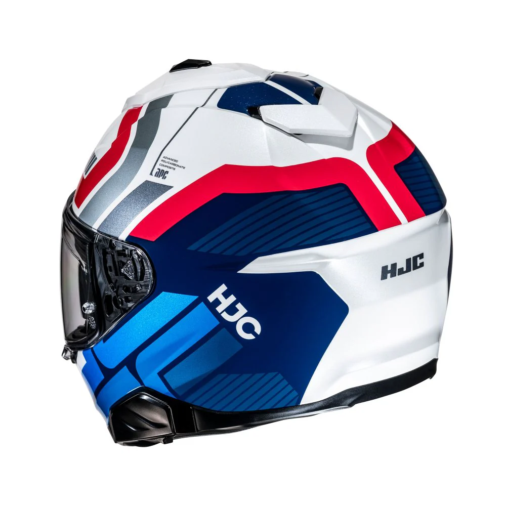 HJC i71 Helmet Viz MC-21 - Red / Blue - Image 3