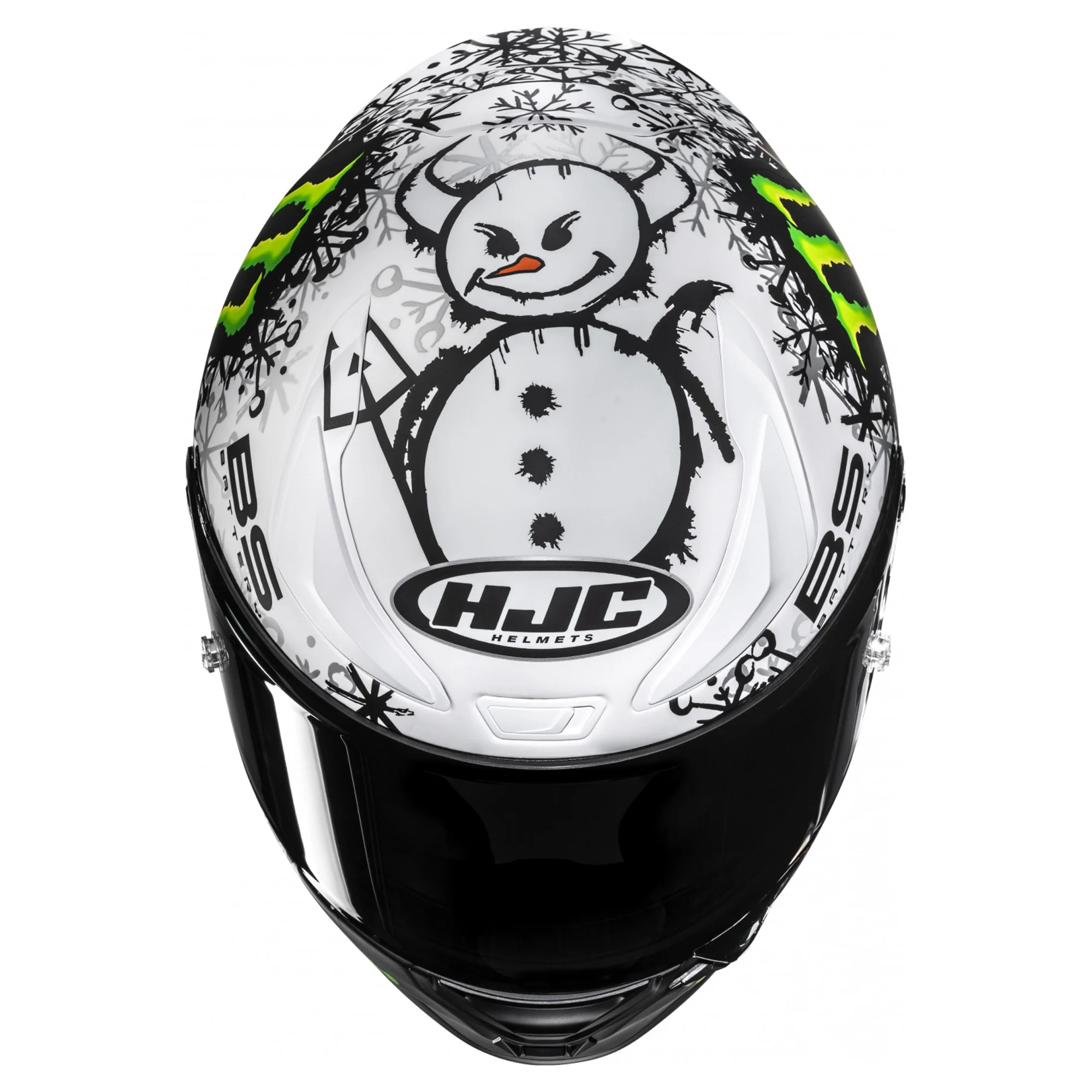 HJC RPHA 1 V2 Helmet - Carbon Snow Diablo MC-10SF - Image 2