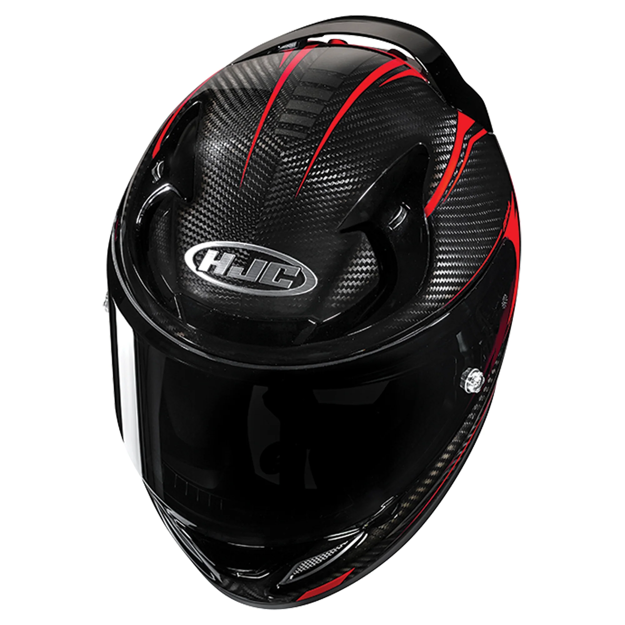 HJC RPHA 12 Helmet Carbon Keres MC-1 - Black / Red - Image 2