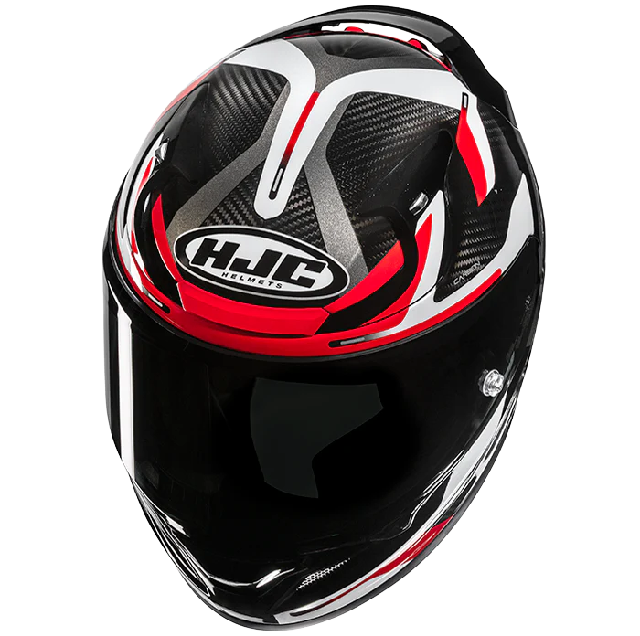 HJC RPHA 12 Helmet Carbon Xentra MC-1 - Black / Red - Image 2