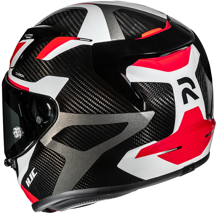 HJC RPHA 12 Helmet Carbon Xentra MC-1 - Black / Red - Image 3