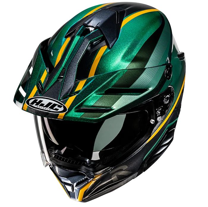 HJC RPHA 60 Adventure Helmet Arbre MC-4 - Black / Green - Image 2