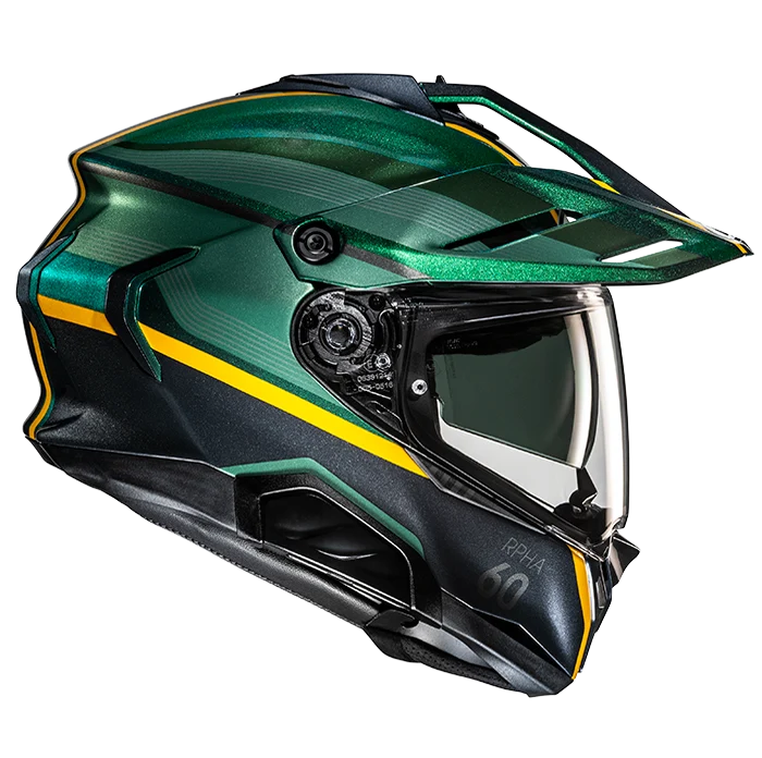 HJC RPHA 60 Adventure Helmet Arbre MC-4 - Black / Green - Image 4