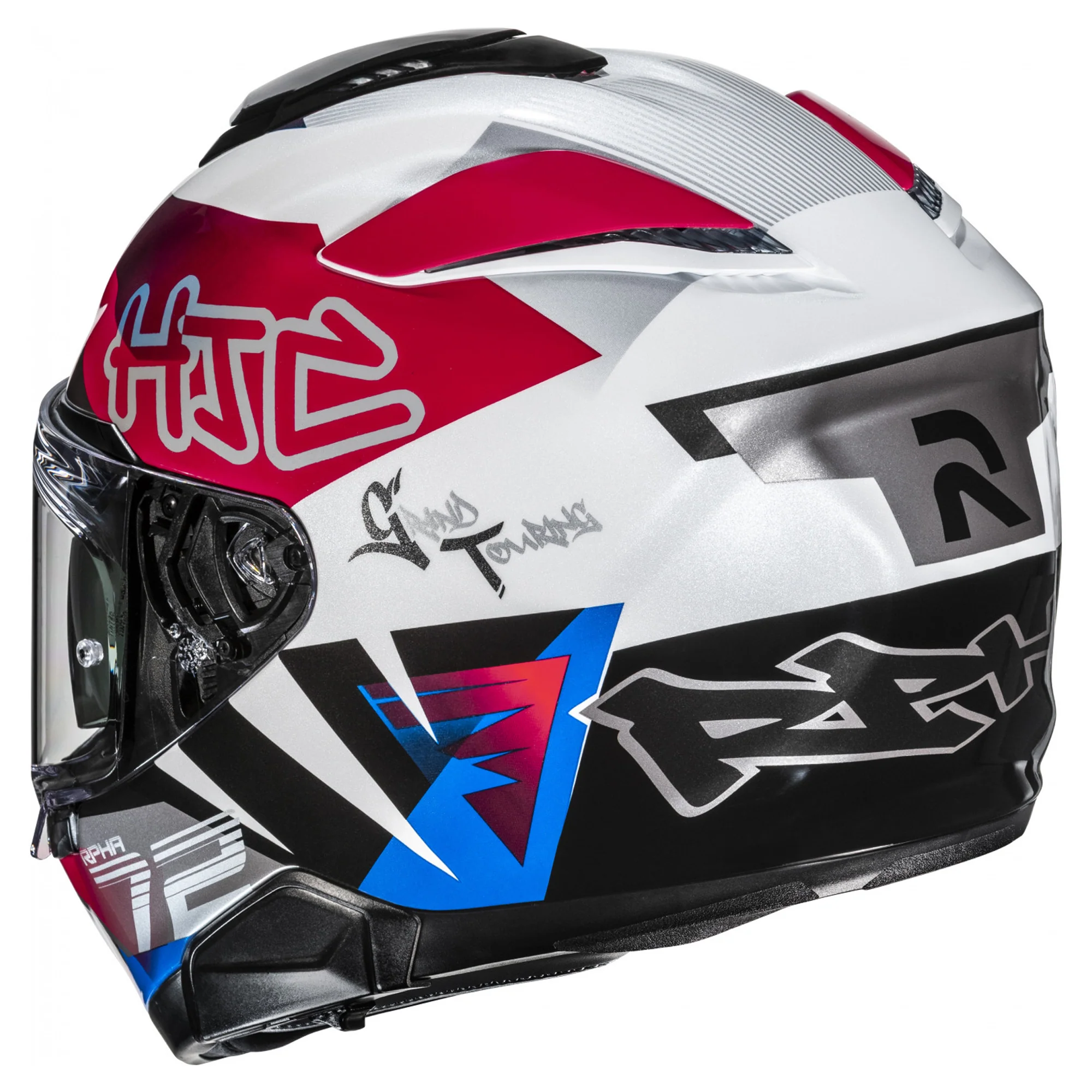 HJC RPHA 72 Helmet Goldy MC-21 - White / Blue / Red - Image 2