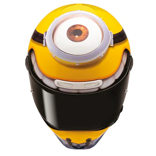HJC V10 Stuart Minions Helmet - Yellow / Grey - Image 5