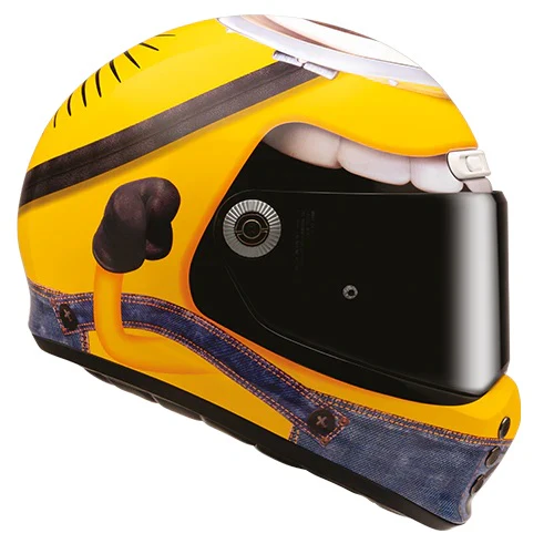HJC V10 Stuart Minions Helmet - Yellow / Grey - Image 6