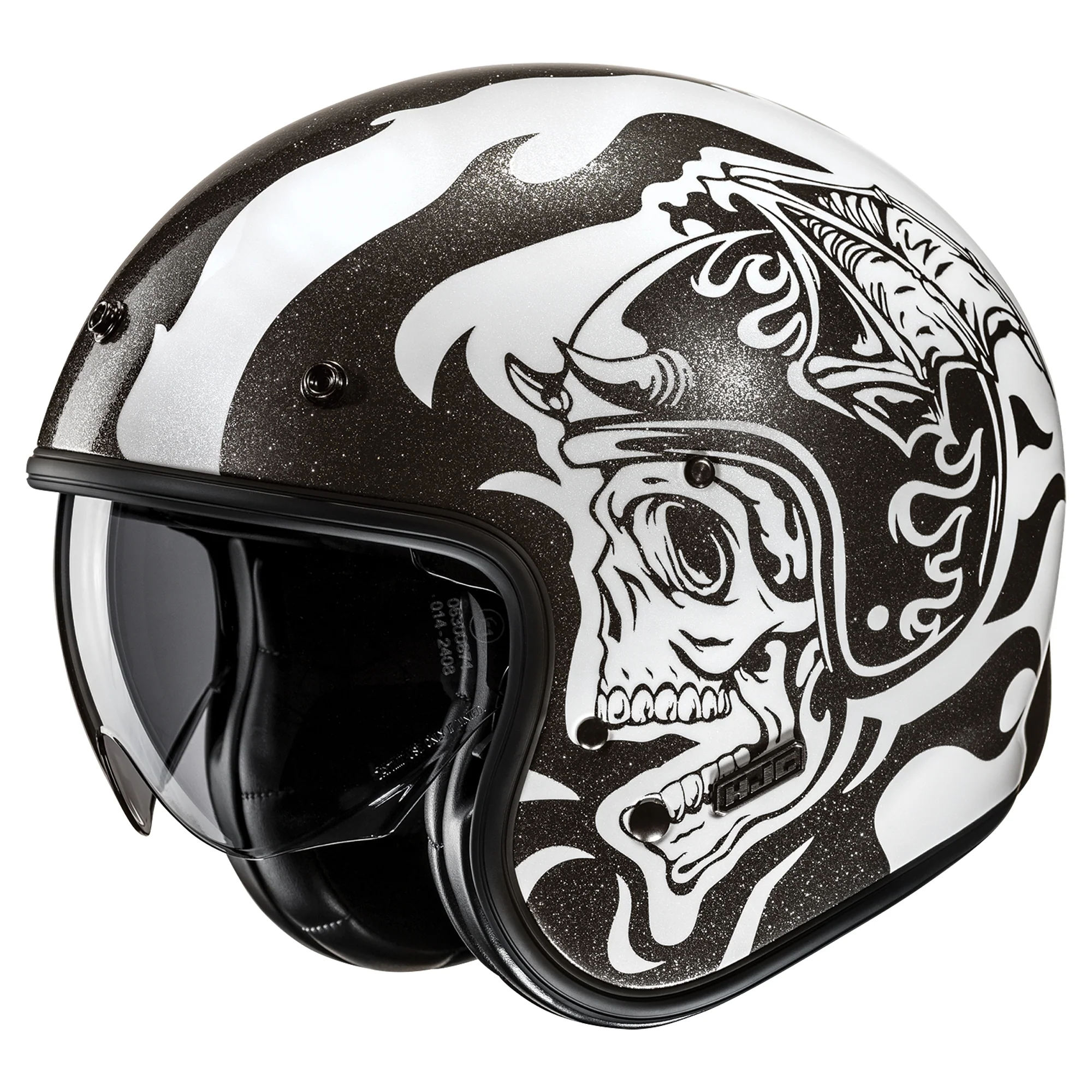HJC V31 Flame MC-5 Helmet - Black / Grey