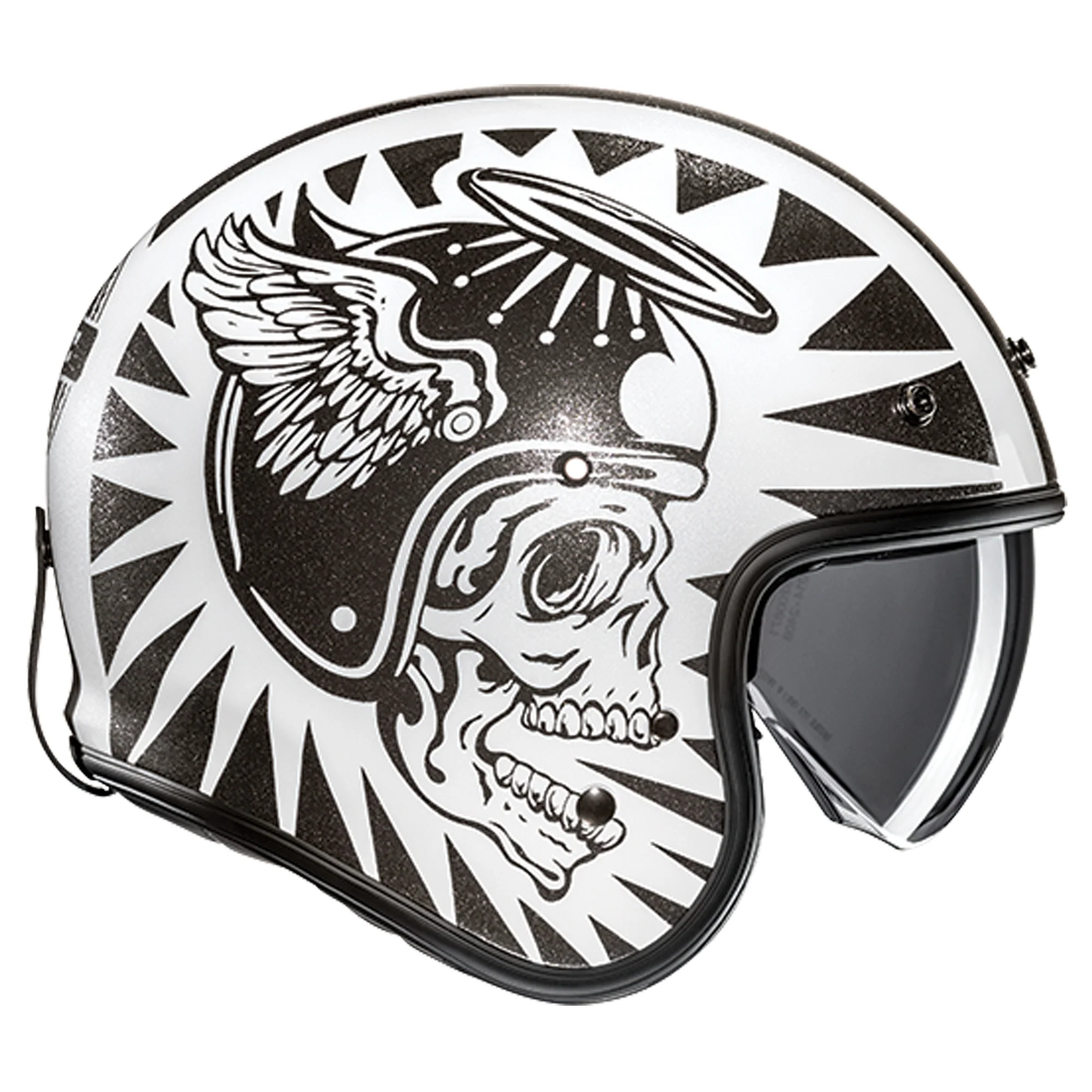 HJC V31 Flame MC-5 Helmet - Black / Grey - Image 3