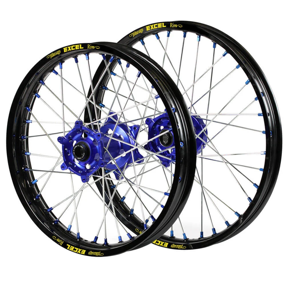 SM Pro Hubs / Excel Rims Wheelset (21*1.60 / 19*2.15) - Blue / Black