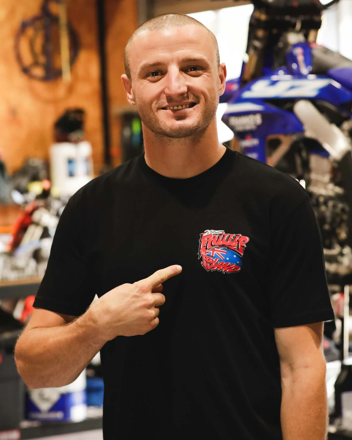 Jack Miller 43 Phillip Island 2025 Tee - Black - Image 3