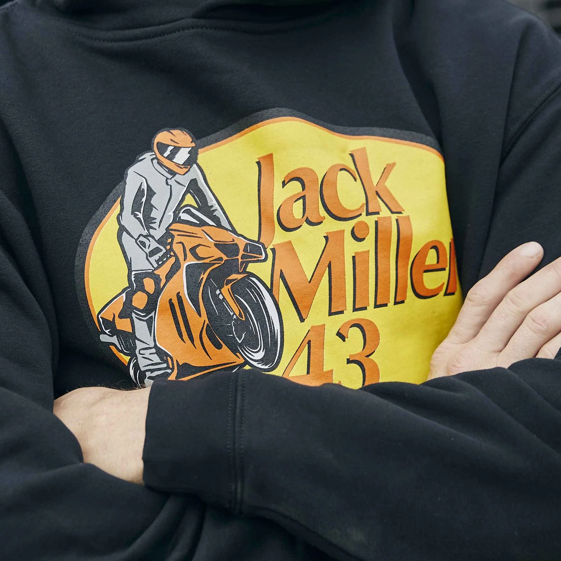 Jack Miller 43 Pro Hoodie - Black - Image 4