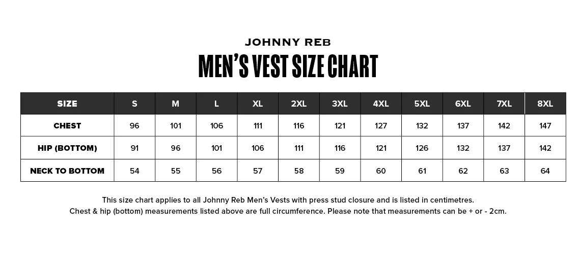 Johnny Reb Tasman Vest - Black - Image 4