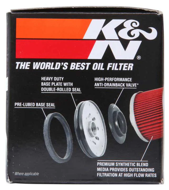 K&N Motorcycle Oil Filter (KN-138) - Image 3