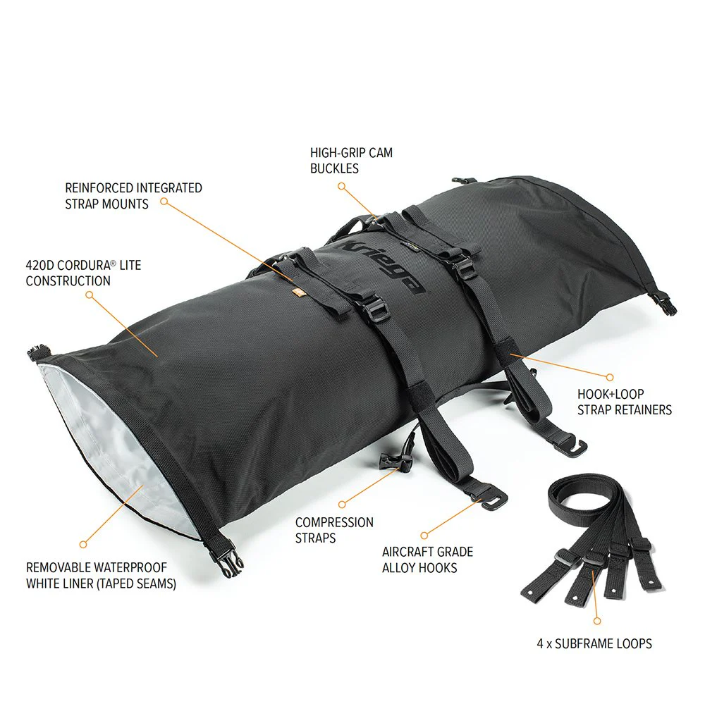 Kriega Rollpack 20 - Camo Black - Image 3