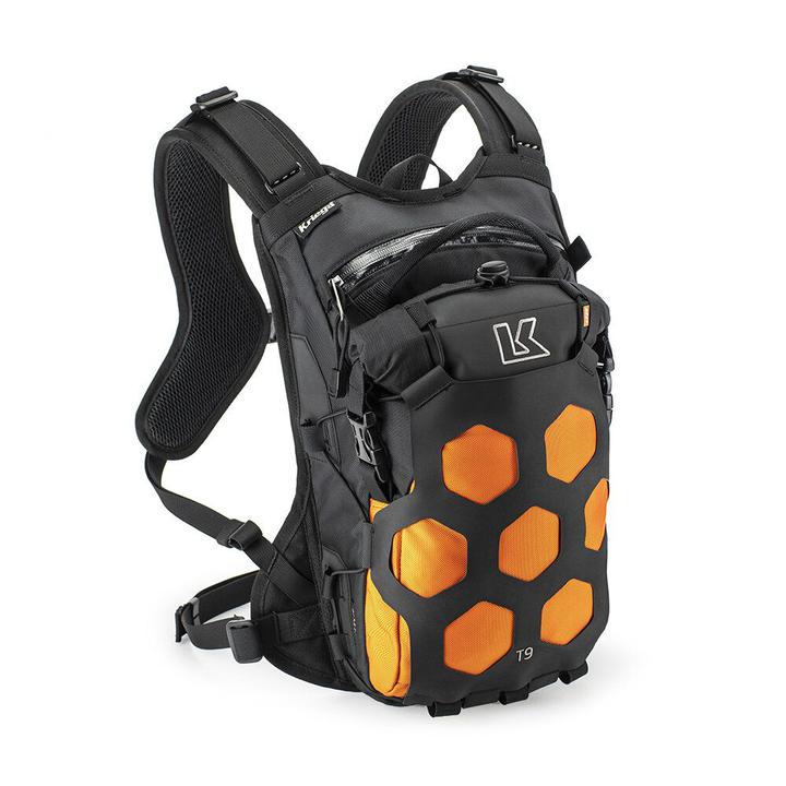 Kriega Trail 9 Backpack - Black / Orange