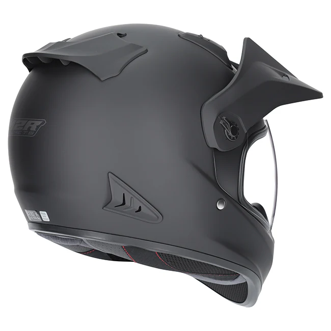 M2R ADV Lite Helmet - Matt Black - Image 2