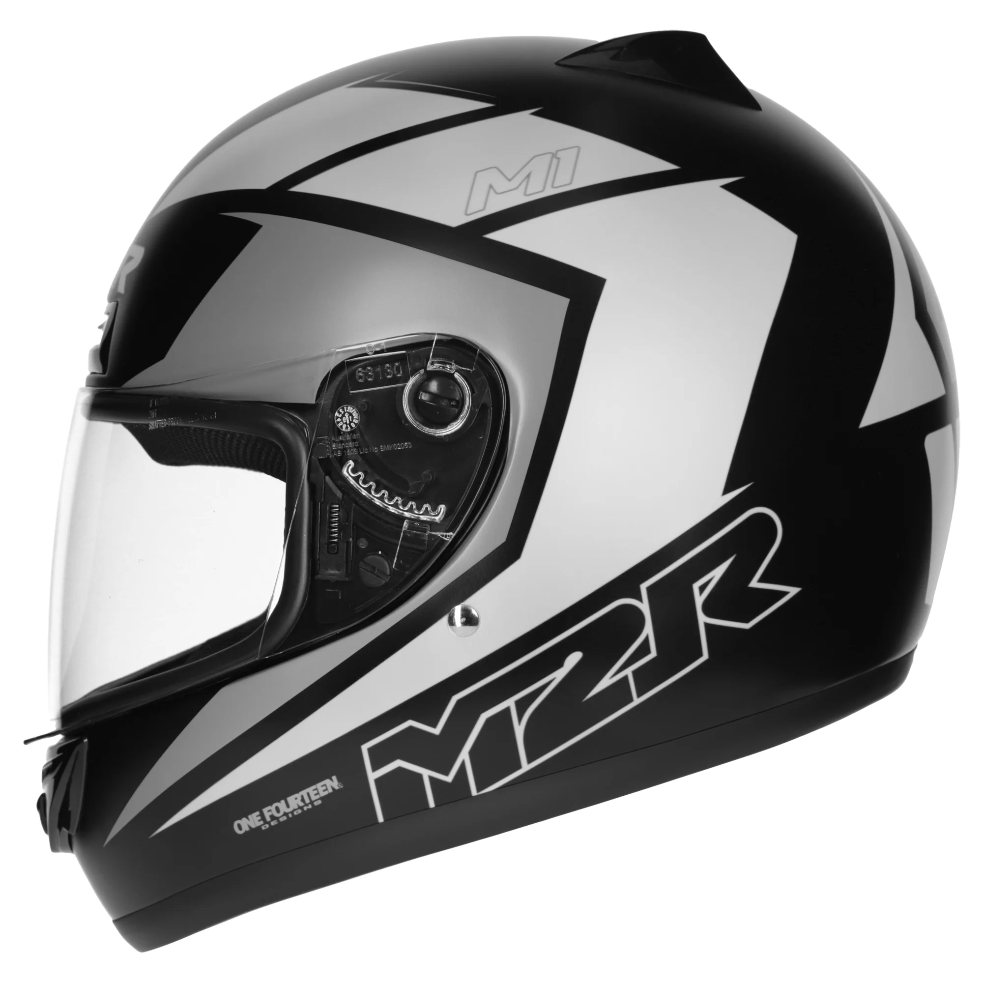 M2R M1 Helmet Carve PC-5F Helmet - Black / Grey - Image 3