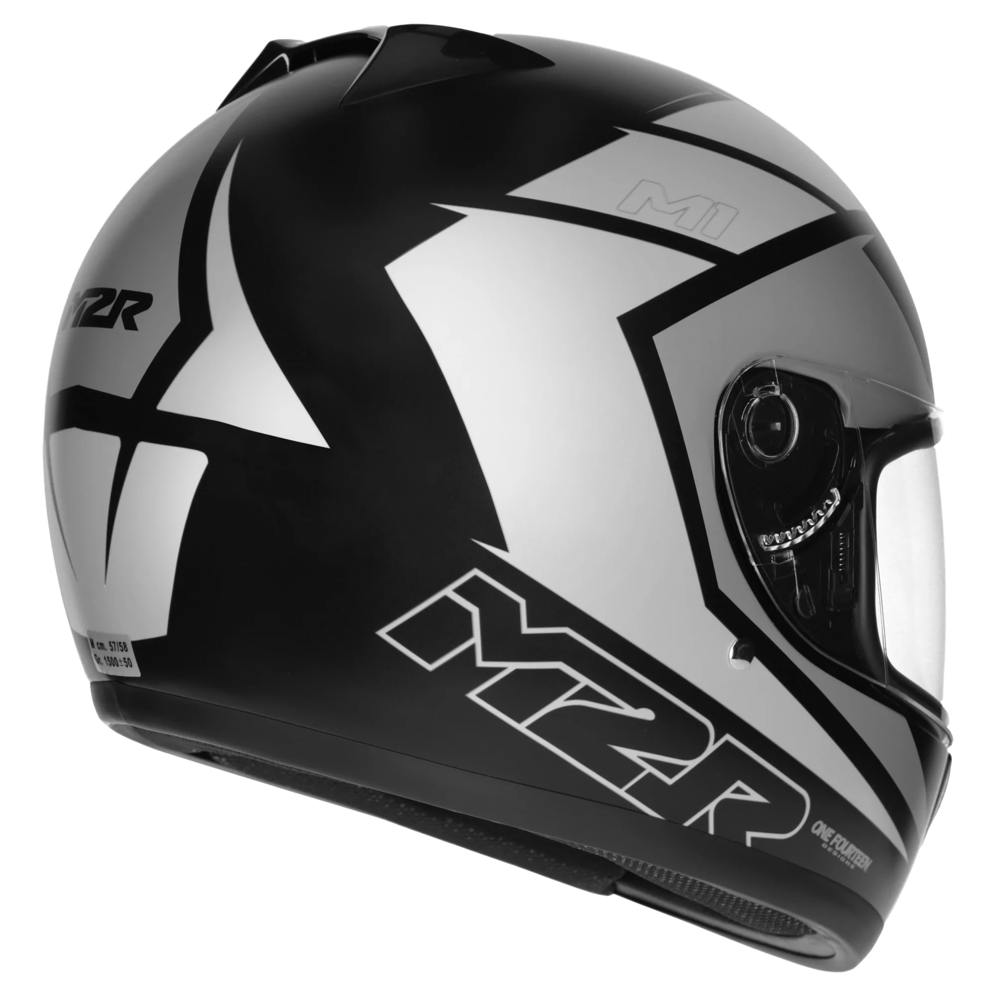M2R M1 Helmet Carve PC-5F Helmet - Black / Grey - Image 5