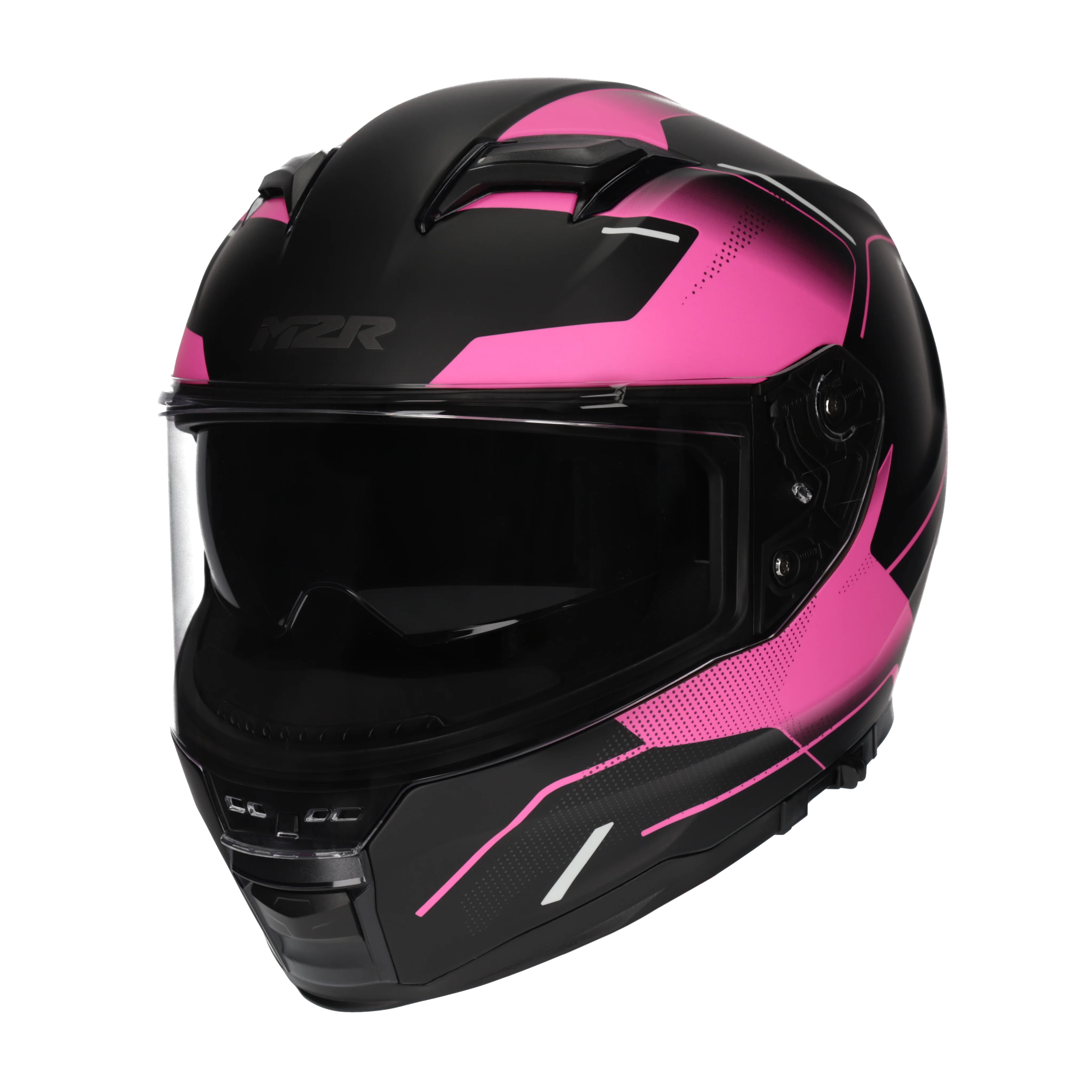 M2R Sabre Inception PC-7F Helmet - Black / Pink - Image 2
